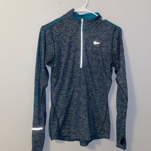 Nike 1/4 zip- dark blue with white speckles